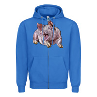 True Royal Landrace Pig Zipper Hoodie - LillyAllenDesigns