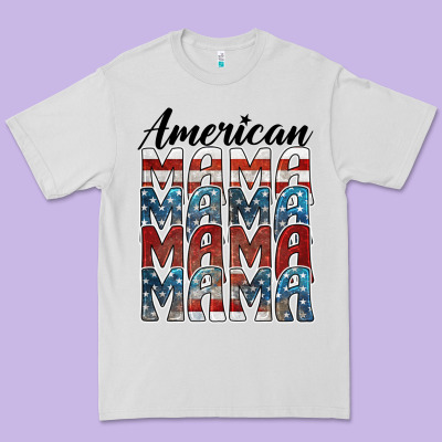 American Mama Premium Tee Designed By Barkaloodesign