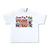 White i'm not drunk i'm patriotic Urban Heavy Tee - HRA Design Shop