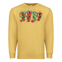 Antique Gold Christmas cups Premium Sweatshirt - MaliasSmallBusiness
