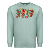 Seafoam Christmas cups Premium Sweatshirt - MaliasSmallBusiness