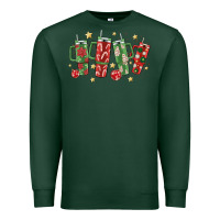 Sports Green Christmas cups Premium Sweatshirt - MaliasSmallBusiness