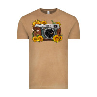 Vintage Camel sunflower bee vintage camera Vintage Tee - FaDigitalArtStudio