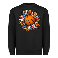 Black basketball sunflower Heavyweight Sweatshirt - HRA Design Shop