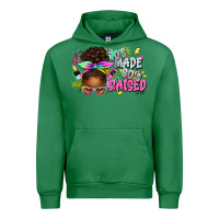 Emerald 70's made 80's raised afro messy bun Urban Hoodie - texasbilliewilder