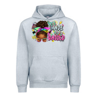 Heather Grey 70's made 80's raised afro messy bun Urban Hoodie - texasbilliewilder