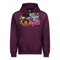 Mauve Wine 70's made 80's raised afro messy bun Urban Hoodie - texasbilliewilder