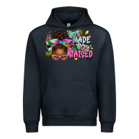 Navy 70's made 80's raised afro messy bun Urban Hoodie - texasbilliewilder