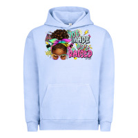 Pigment Grape Ice 70's made 80's raised afro messy bun Urban Hoodie - texasbilliewilder