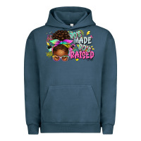 Pigment Midnight Navy 70's made 80's raised afro messy bun Urban Hoodie - texasbilliewilder
