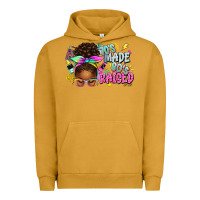 Pigment Peanut Butter 70's made 80's raised afro messy bun Urban Hoodie - texasbilliewilder
