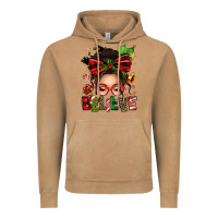 Vintage Camel christmas believe afro messy bun Vintage Hoodie - texasbilliewilder