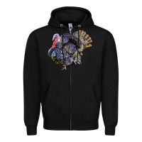 Black Bronze Turkey Zipper Hoodie - LillyAllenDesigns
