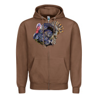 Chestnut Bronze Turkey Zipper Hoodie - LillyAllenDesigns