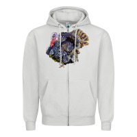 Dove Grey Bronze Turkey Zipper Hoodie - LillyAllenDesigns