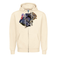 Sandshell Bronze Turkey Zipper Hoodie - LillyAllenDesigns