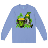 St Patricks Gnome And Pot Of Gold Long Sleeve Tee | Teevron