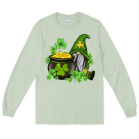 Matcha st patricks gnome and pot of gold Long Sleeve Tee - AdoDesignShop