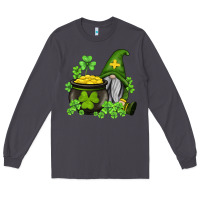 Smoke st patricks gnome and pot of gold Long Sleeve Tee - AdoDesignShop