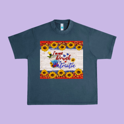 I'm Not Drunk I'm Patriotic Urban Heavy Tee Designed By Hra Design Shop