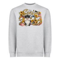 Heather Grey senior 2023 Heavyweight Sweatshirt - RacoonDesign