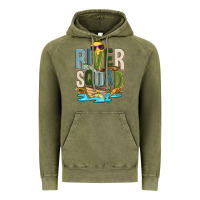 Vintage Olive river squad Vintage Hoodie - Zillion Design Studio