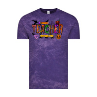 Cloud Purple teacher halloween Vintage Tee - RacoonDesign
