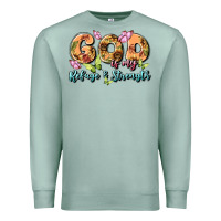 Seafoam god is my refuge and strength Premium Sweatshirt - MaliasSmallBusiness