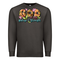 Smoke god is my refuge and strength Premium Sweatshirt - MaliasSmallBusiness
