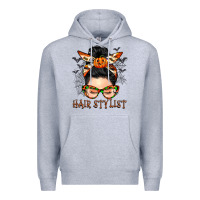 Hair Stylist Messy Bun Premium Hoodie | Teevron