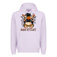 Lilac Hair stylist messy bun Premium Hoodie - BarkalooDesign
