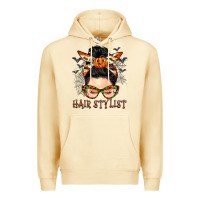 Pina Colada Hair stylist messy bun Premium Hoodie - BarkalooDesign