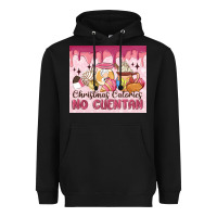 Black christmas calories no cuentan Heavyweight Hoodie - MaliasSmallBusiness