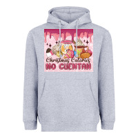 Heather Grey christmas calories no cuentan Heavyweight Hoodie - MaliasSmallBusiness