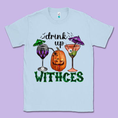 Drink Up Withces Halloween Classic Tee Designed By Ranaportraitstore