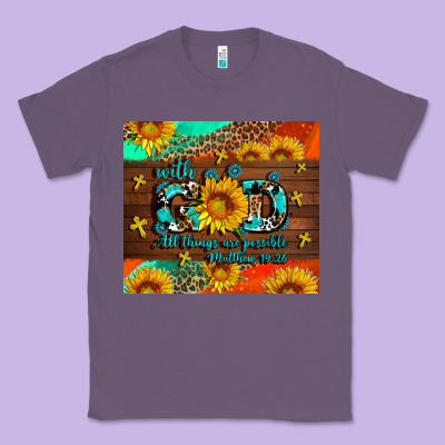 With God All Things Are Possible Classic Tee Designed By Adodesignshop