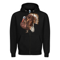 Black Bourbon Red Turkey Zipper Hoodie - LillyAllenDesigns