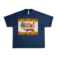 Navy god bless america Urban Heavy Tee - HRA Design Shop