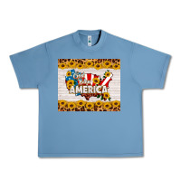 Pebble Blue god bless america Urban Heavy Tee - HRA Design Shop