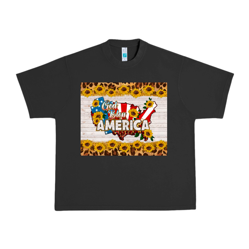 God Bless America Urban Heavy Tee by HRA Design Shop | Teevron
