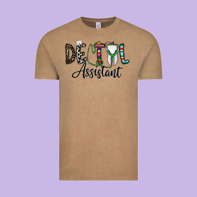 Dentalassistant Vintage Tee Designed By Cowhidedigitalart