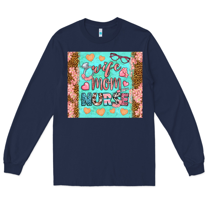 Wife Mom Nurse Tumbler Long Sleeve Tee by BundleAndBundleShop | Teevron