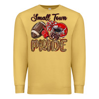 Antique Gold small town big pride red Premium Sweatshirt - MaliasSmallBusiness