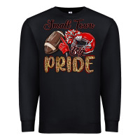 Black small town big pride red Premium Sweatshirt - MaliasSmallBusiness