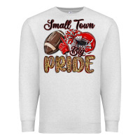 Oatmeal Heather small town big pride red Premium Sweatshirt - MaliasSmallBusiness