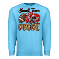 Ocean Blue small town big pride red Premium Sweatshirt - MaliasSmallBusiness