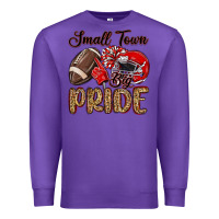 Purple small town big pride red Premium Sweatshirt - MaliasSmallBusiness
