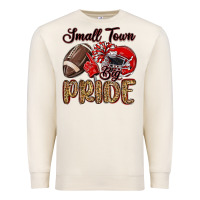 Sandshell small town big pride red Premium Sweatshirt - MaliasSmallBusiness