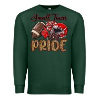 Sports Green small town big pride red Premium Sweatshirt - MaliasSmallBusiness