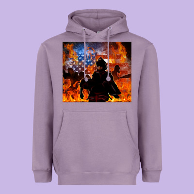 Western Firefighters Heavyweight Hoodie Designed By Maliassmallbusiness